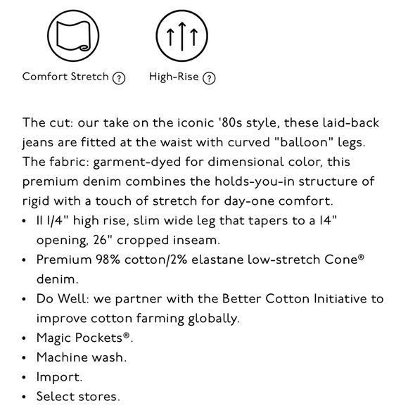 Madewell Garment Dyed Balloon Barrel Jeans Grape NWT - Picture 6 of 6